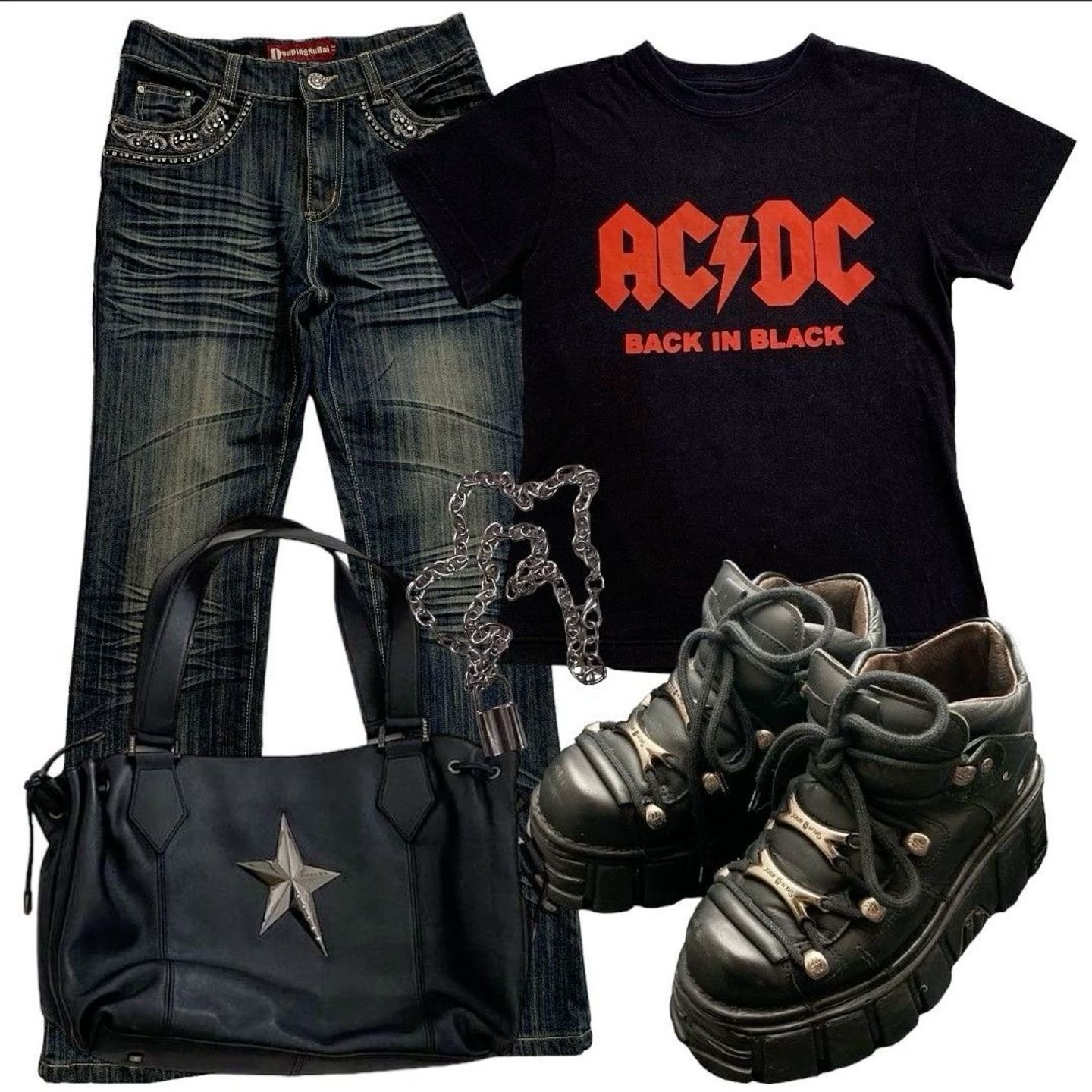 creative AC DC outfit combinations