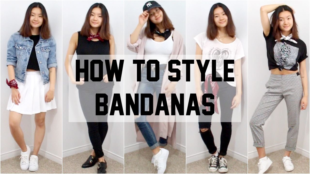 creative bandana outfit ideas with denim