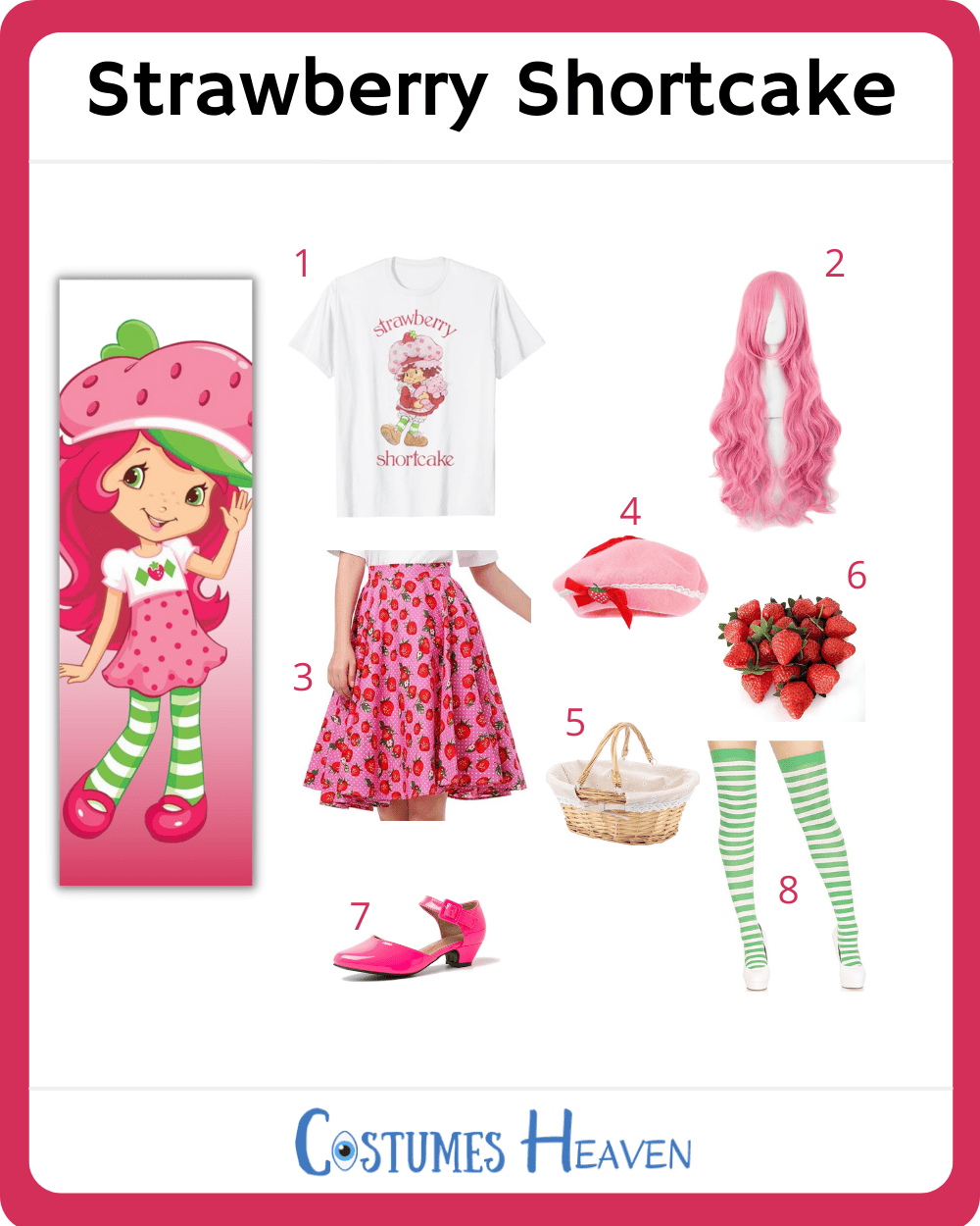 creative Strawberry Shortcake outfit ideas