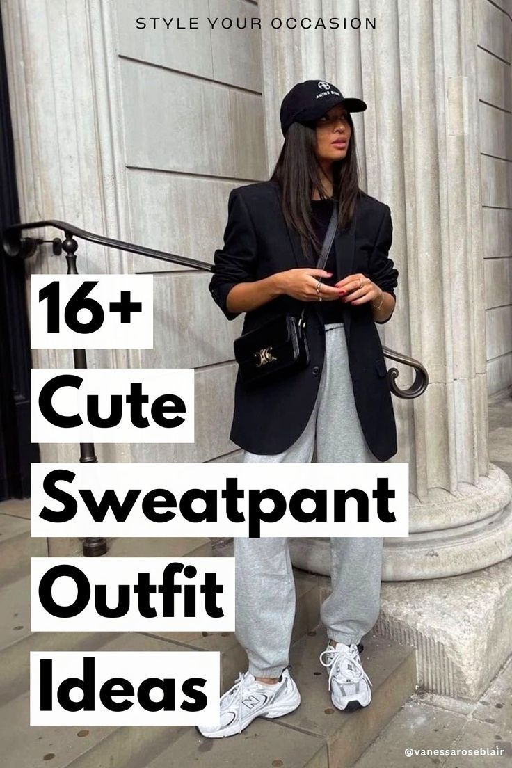 cute sweatpants outfit ideas 0064