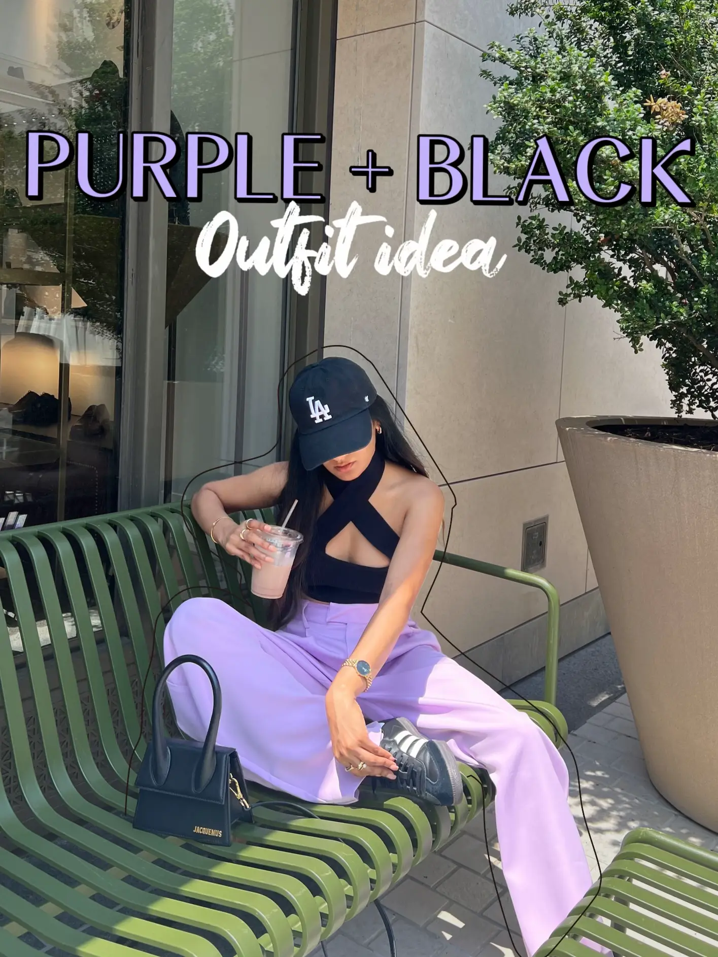 dark purple outfit ideas for casual outings