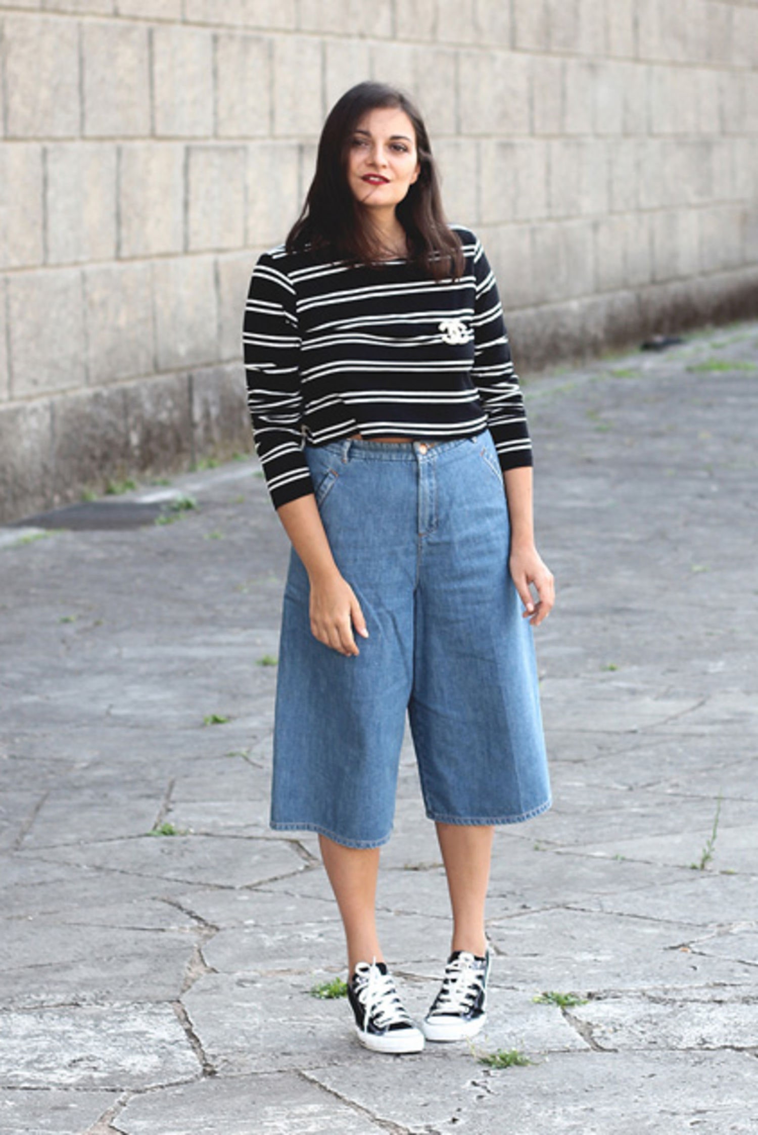 denim culottes outfit ideas 0013