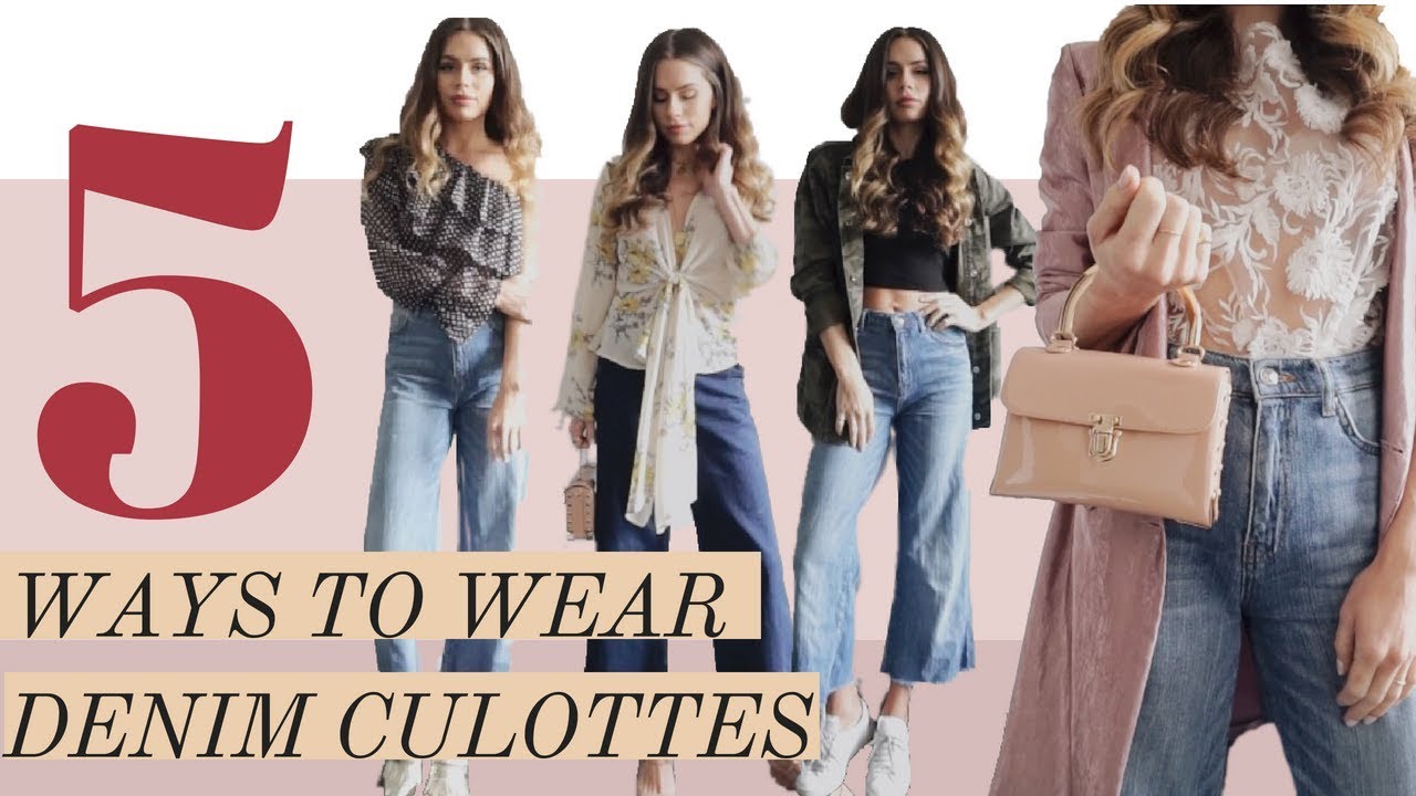 denim culottes outfit ideas 0014