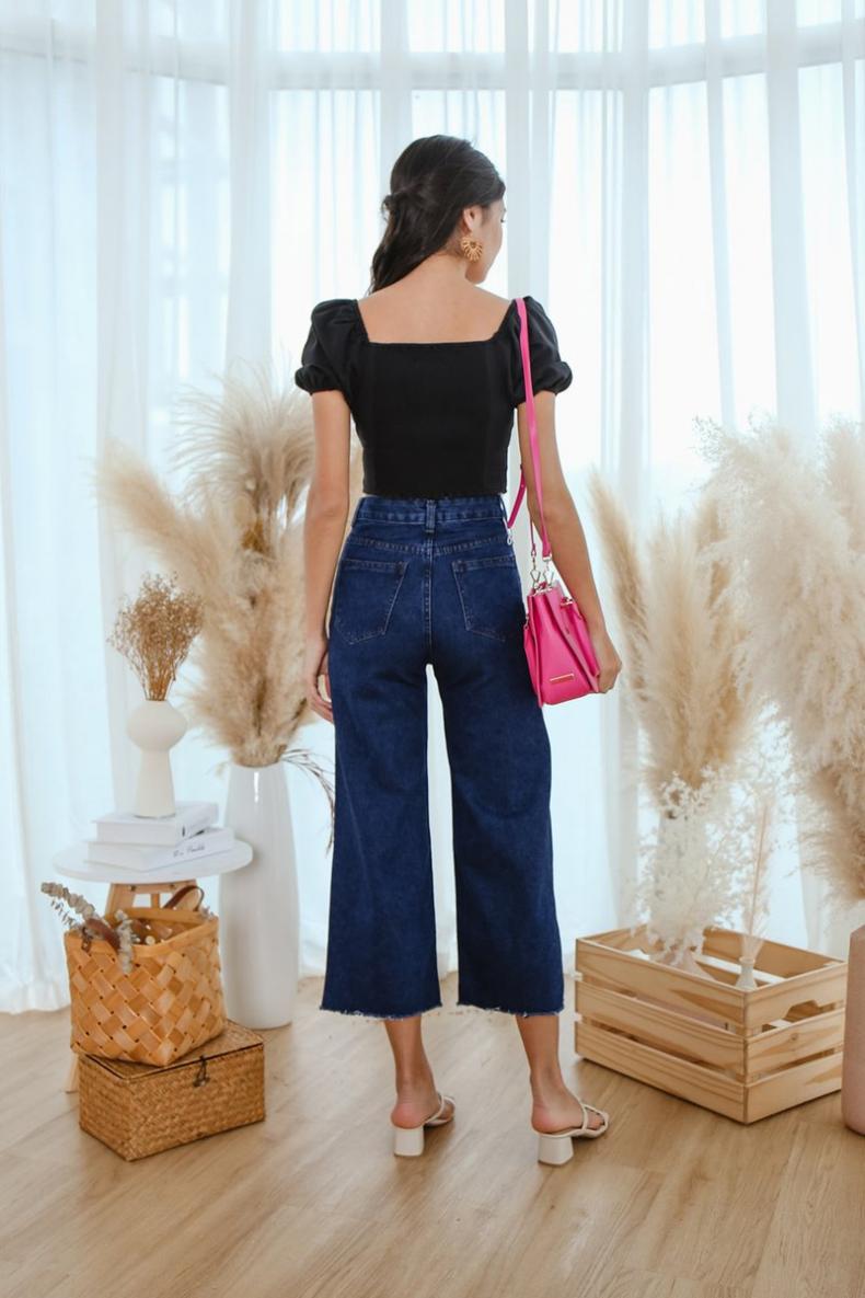 denim culottes outfit ideas 0032