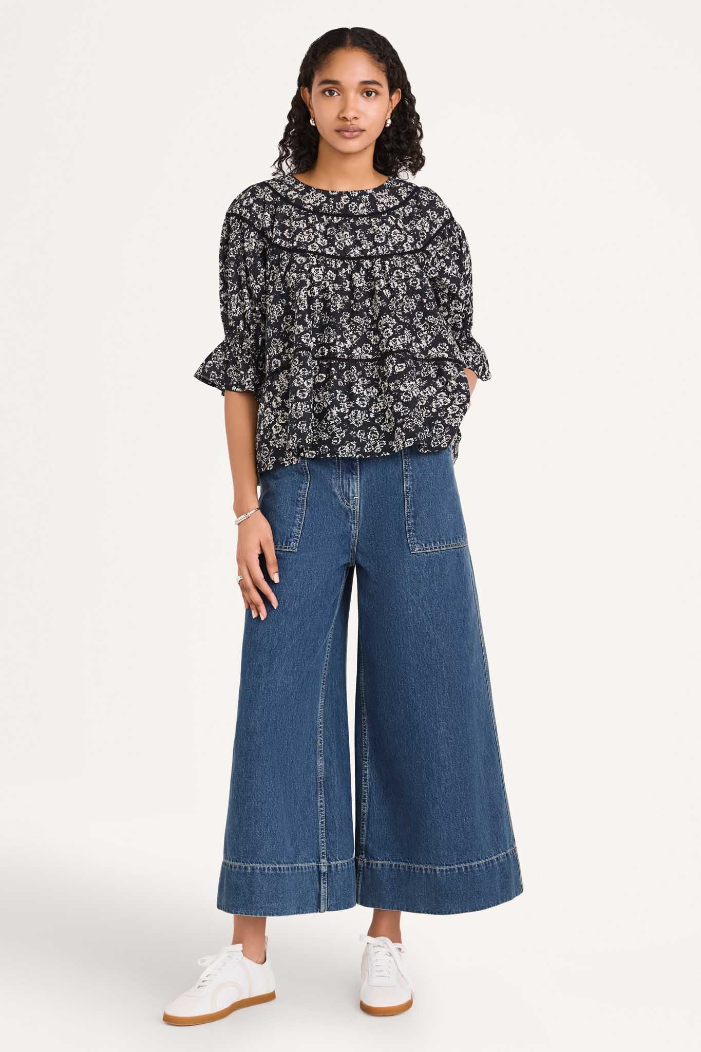 denim culottes outfit ideas 0059