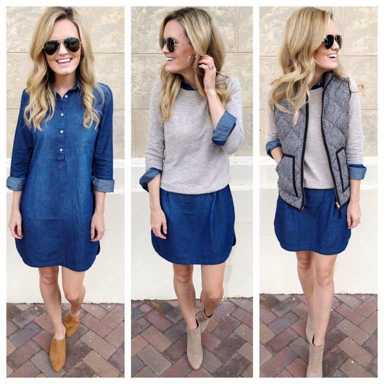 denim dress outfit ideas for summer