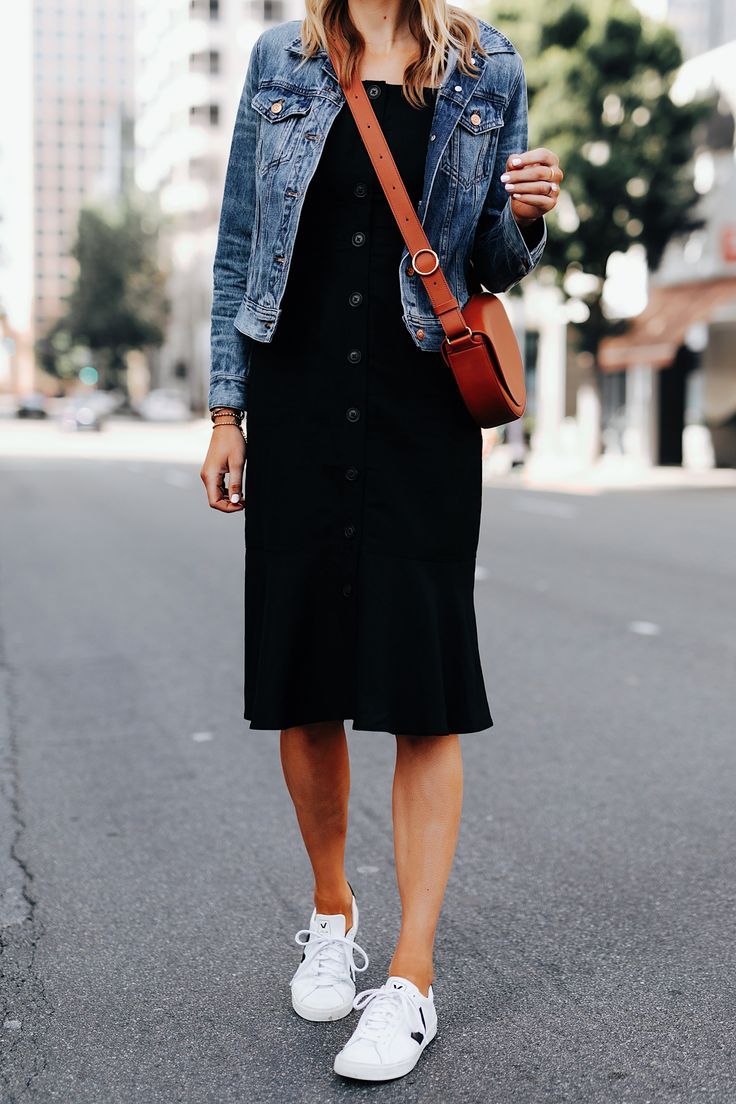 denim dress outfit ideas 0025