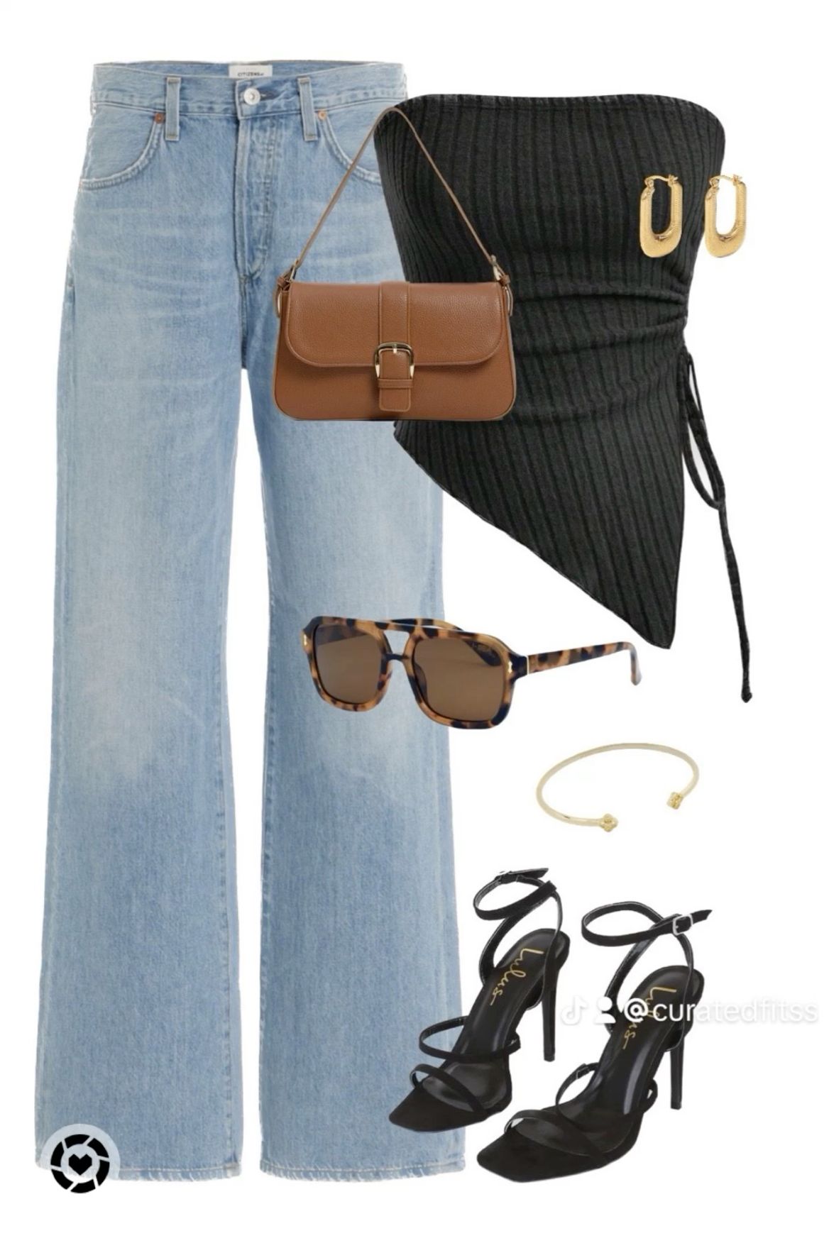 denim heels outfit ideas 0025