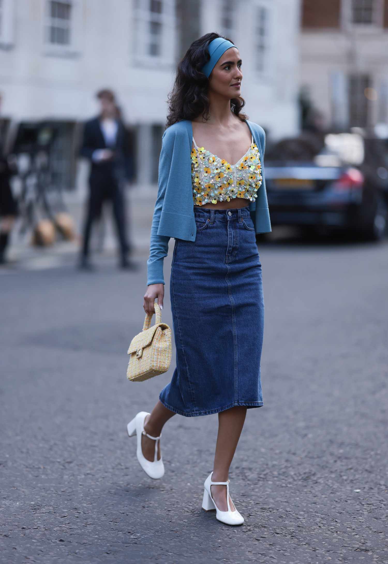 denim skirt outfit ideas 0012