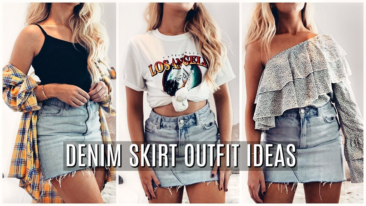 denim skirt outfit ideas 0031