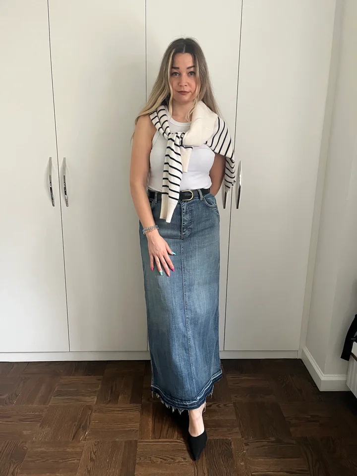 denim skirt outfit ideas 0040