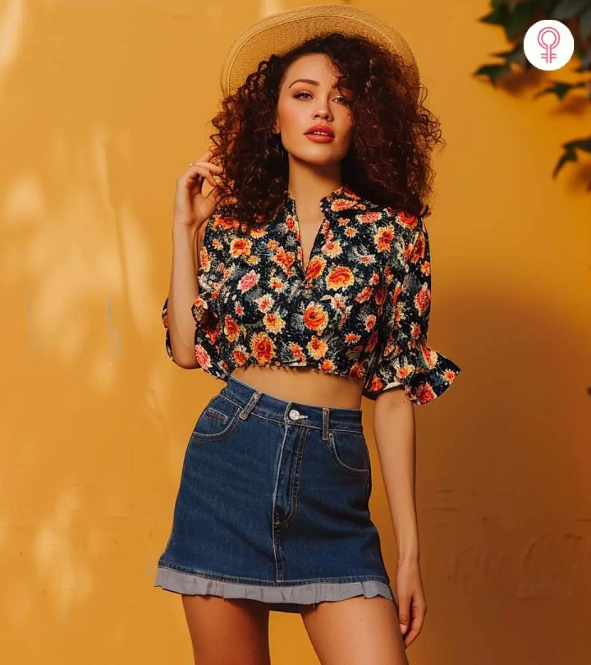 denim skirt outfit ideas 0065