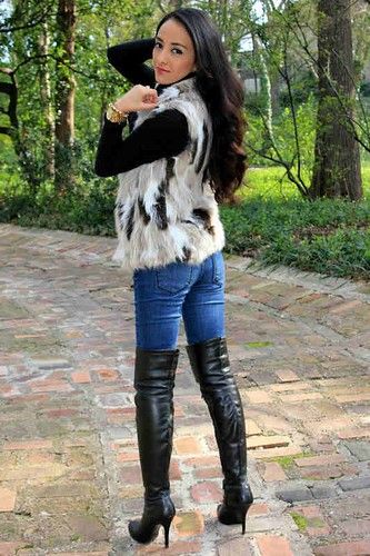 denim thigh high boots outfit ideas 0055