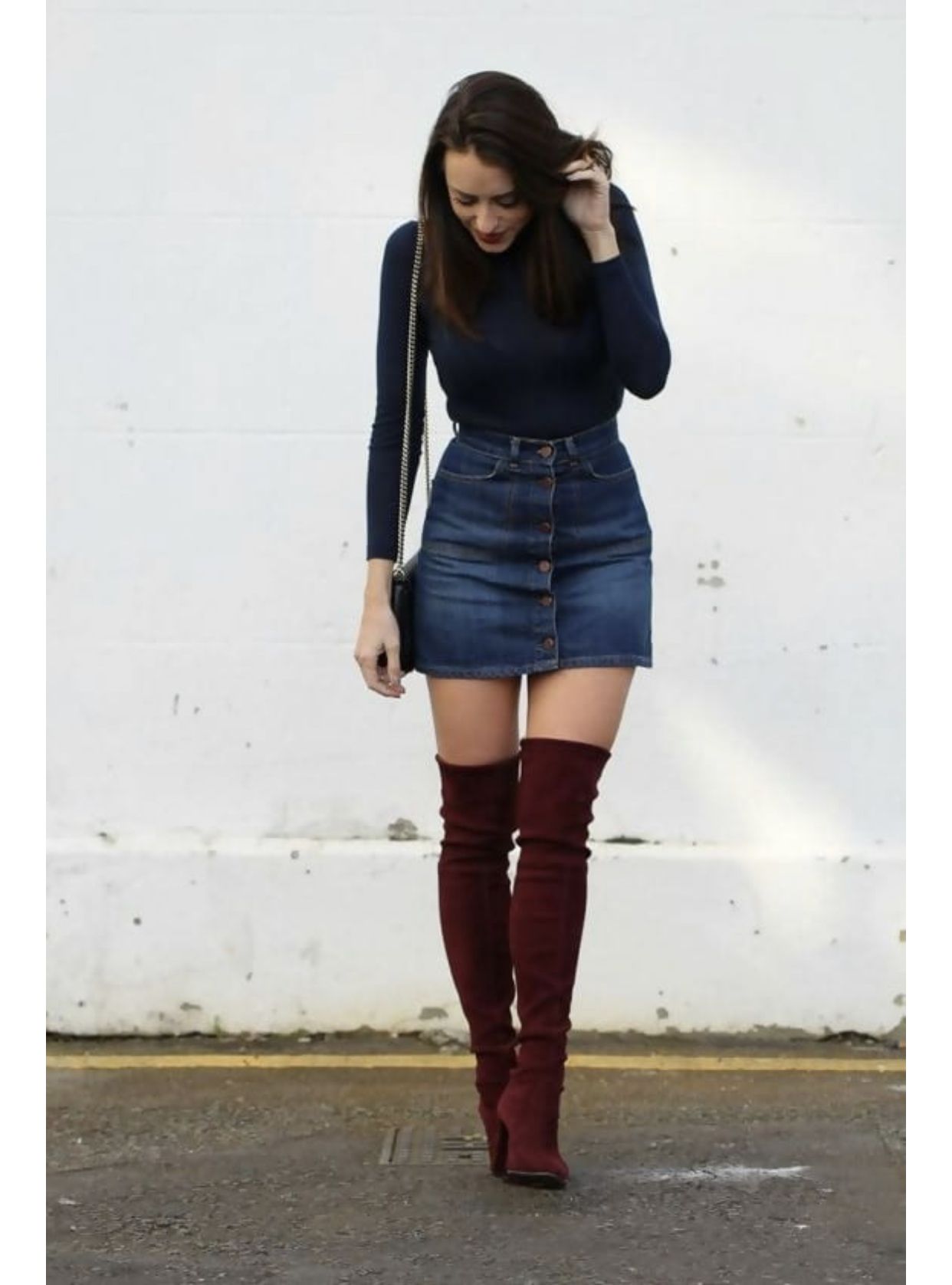 denim thigh high boots outfit ideas 0076