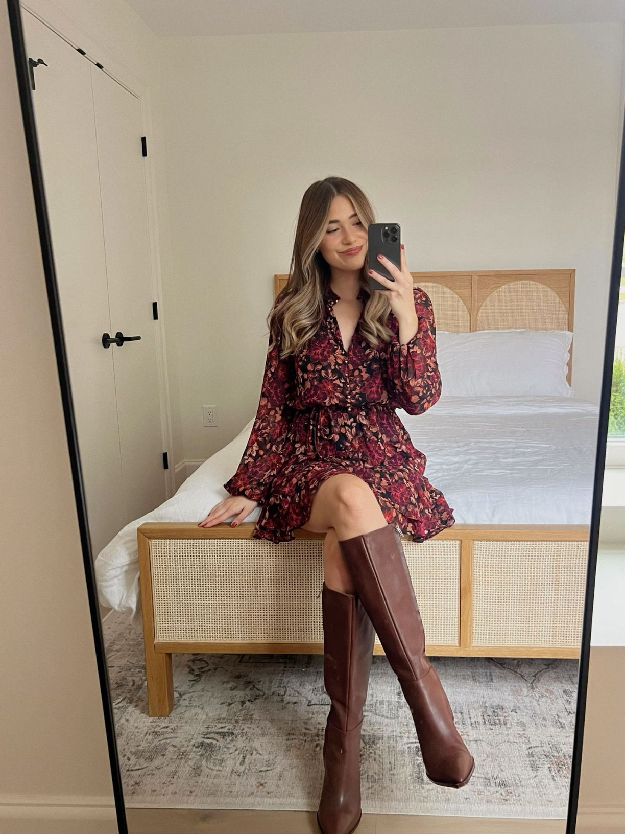 dress and boots outfit ideas 0020