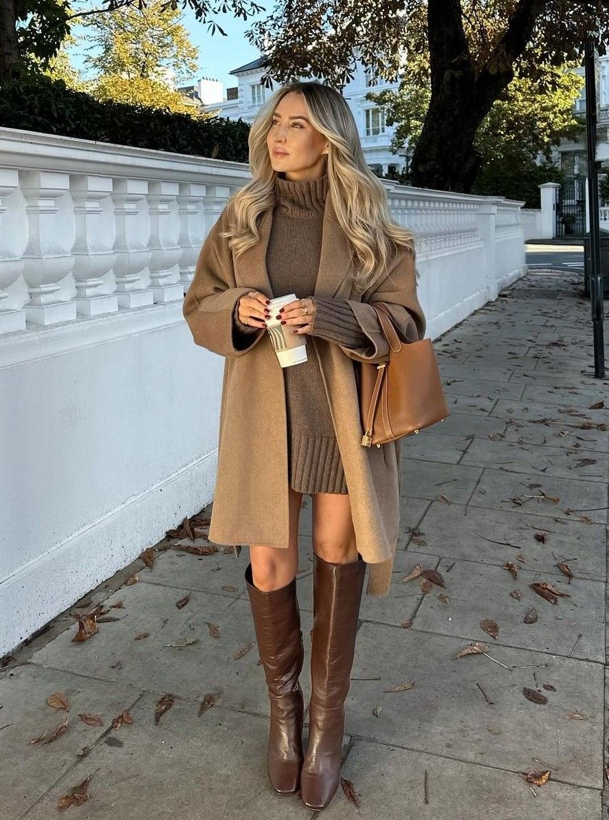 dress and boots outfit ideas 0044