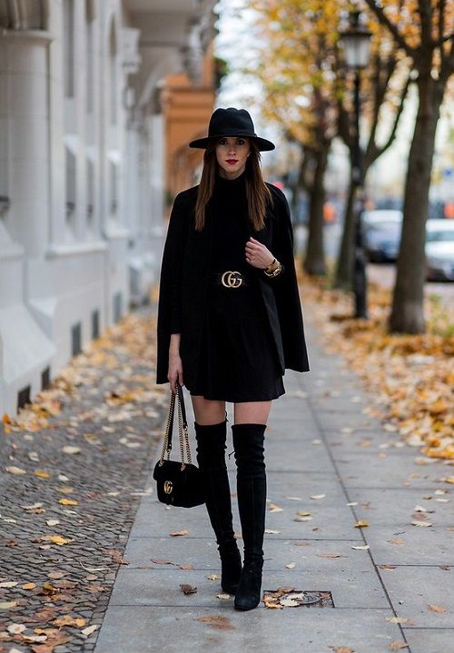 dress and boots outfit ideas 0052