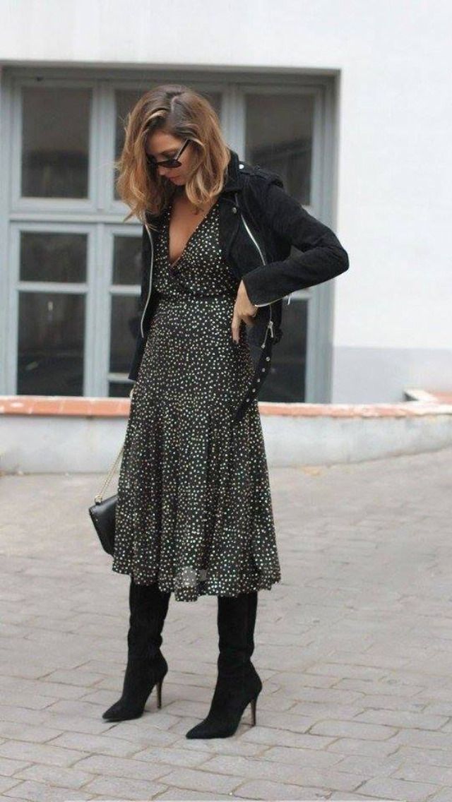 dress with boots outfit ideas 0075