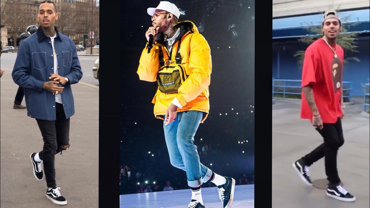 effortless Chris Brown outfit looks