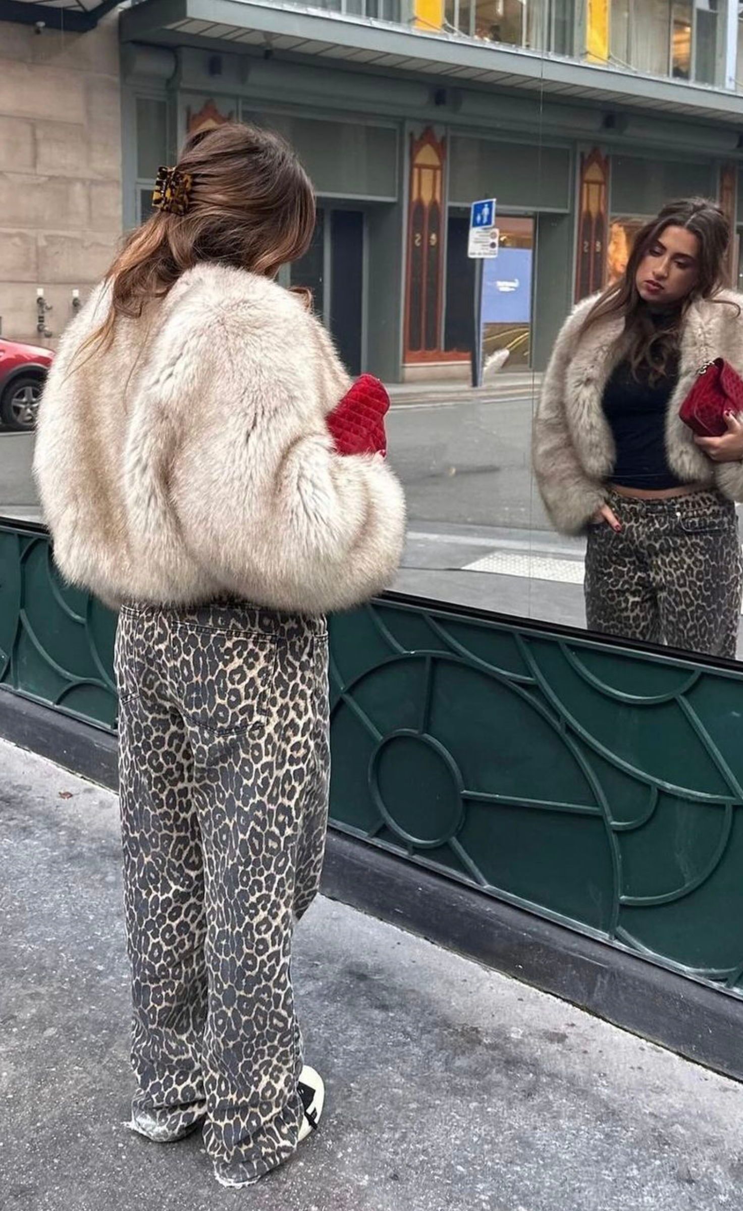 elegant fur outfit inspiration