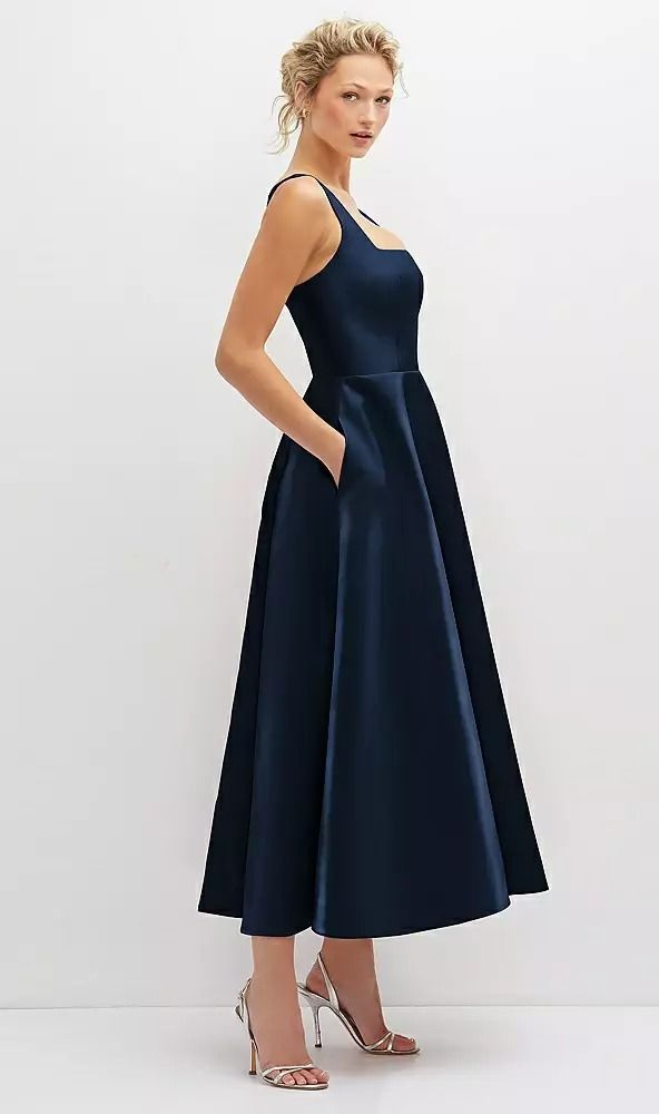 elegant navy blue dress outfit inspirations