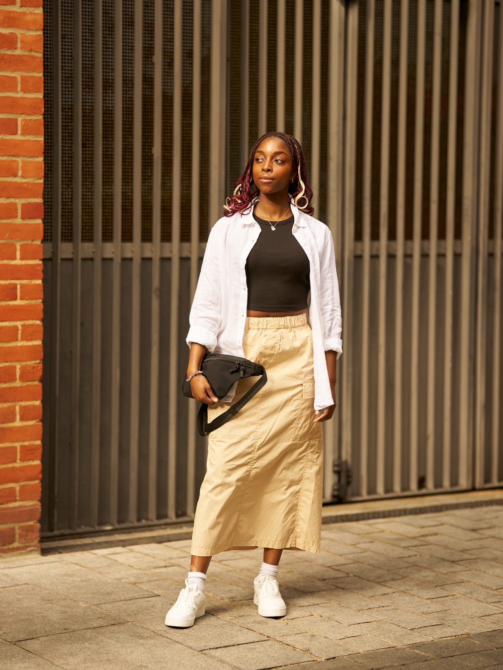 everyday cargo skirt outfit concepts