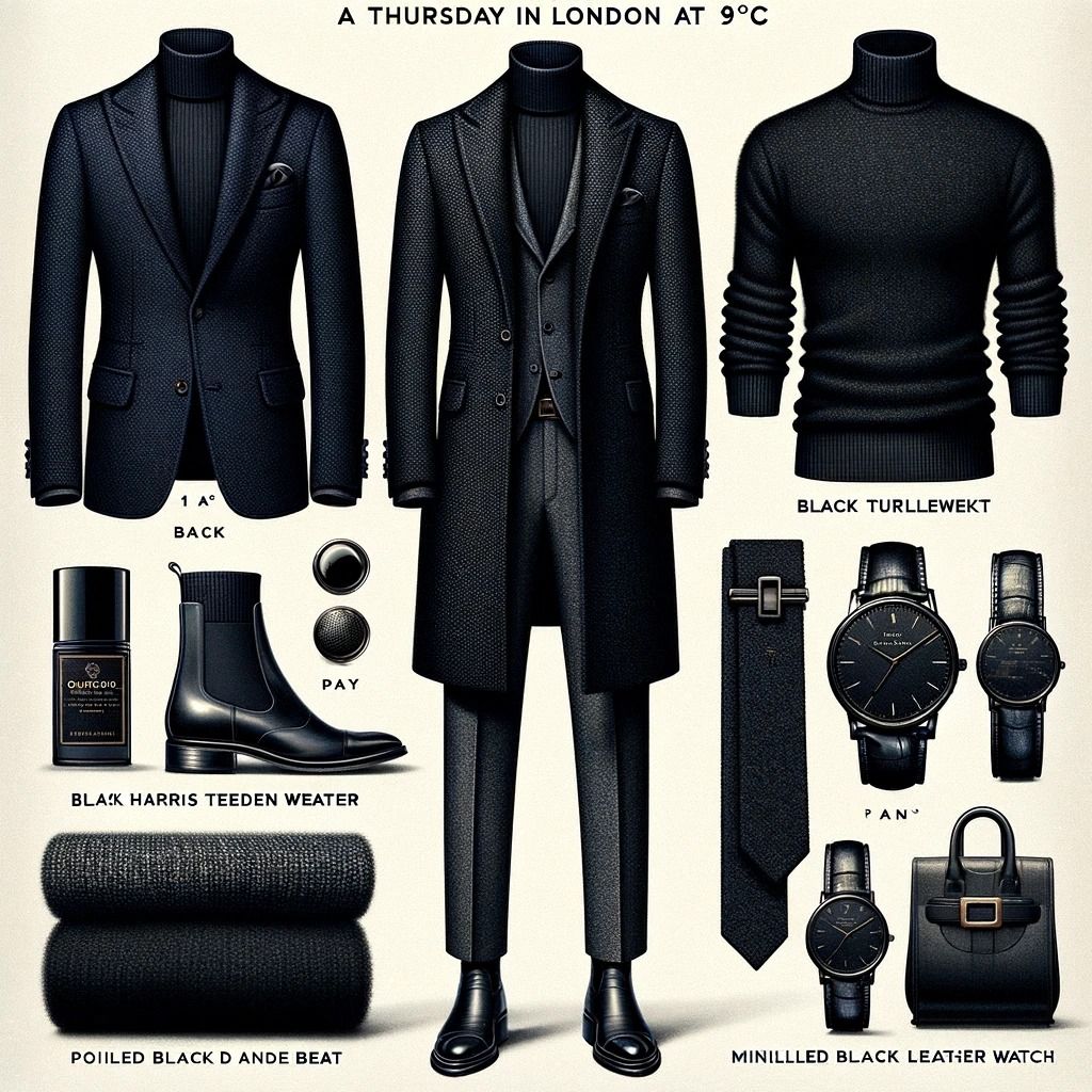 fashion-forward black suit outfit ideas for interviews