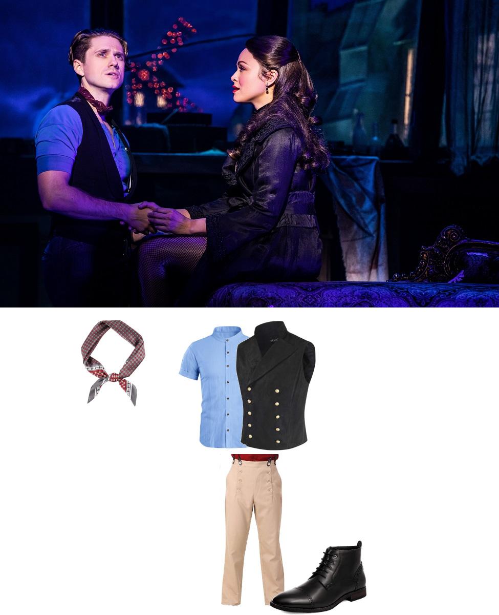 flamboyant male outfits from Moulin Rouge theme