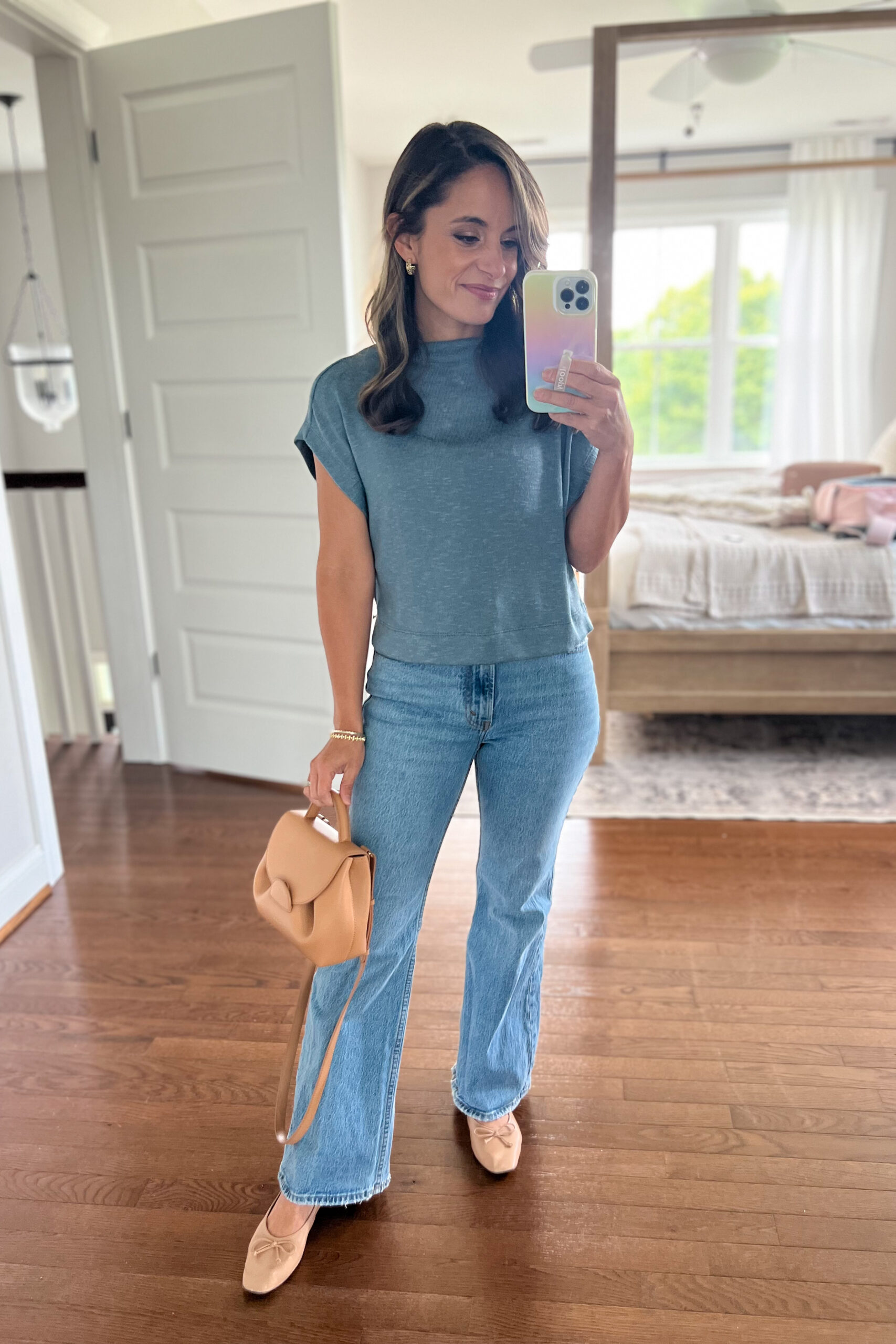 flare jeans outfit ideas 0014