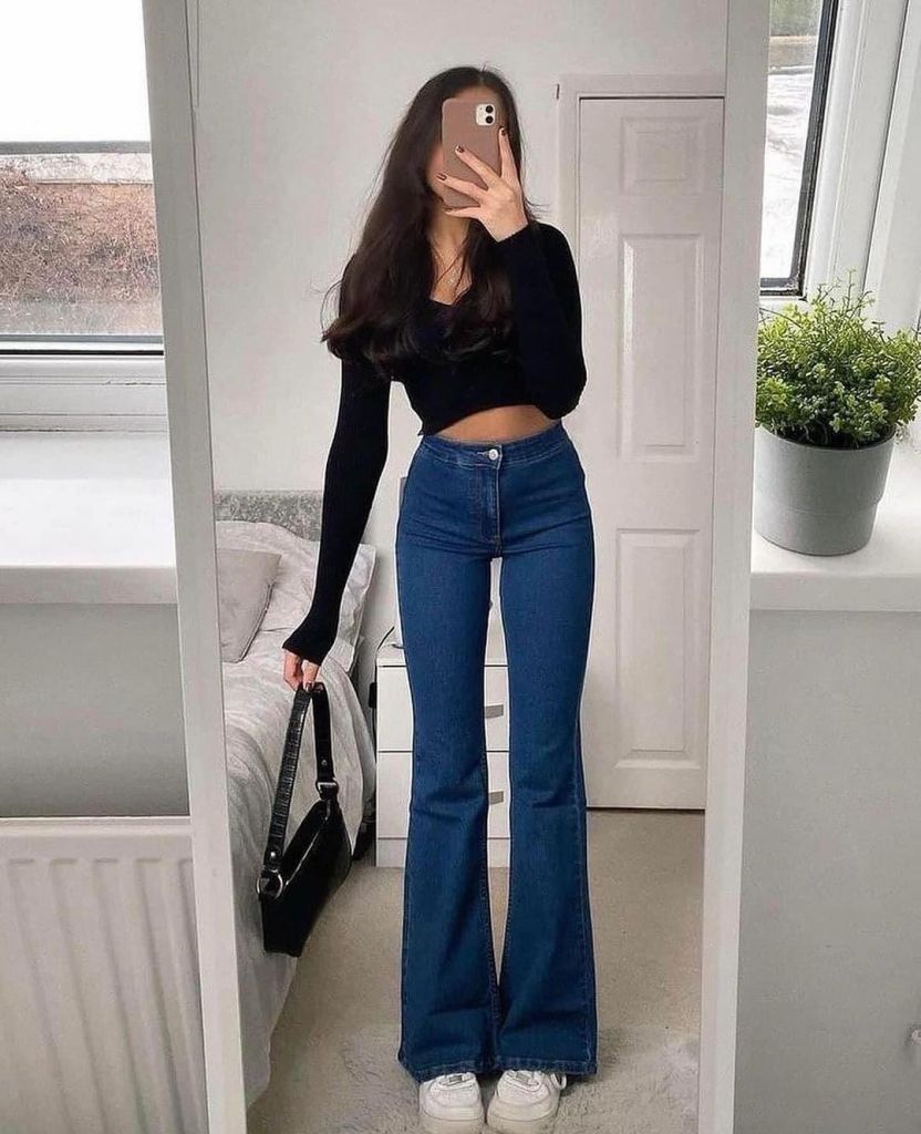 flare jeans outfit ideas 0048