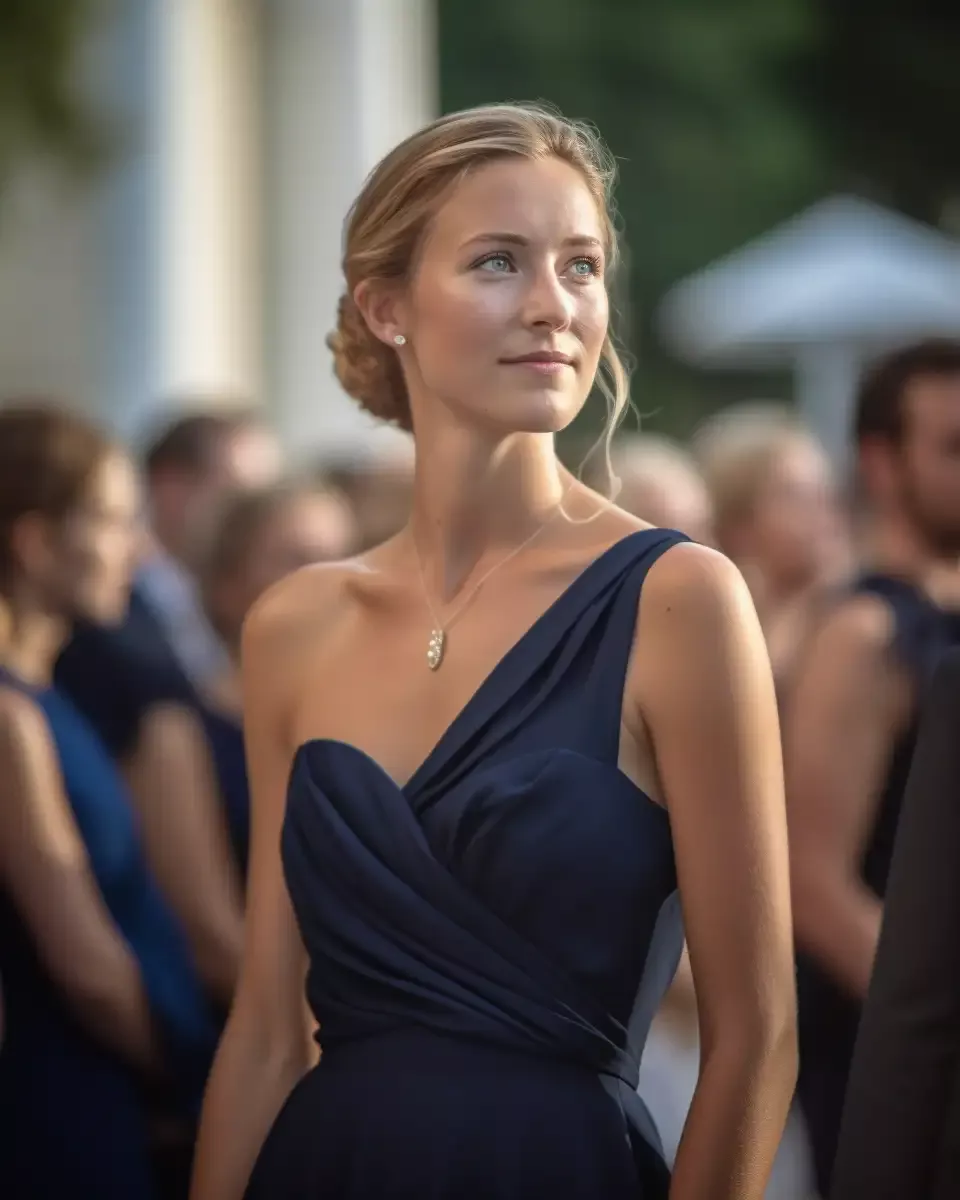 formal navy blue dress outfit ideas