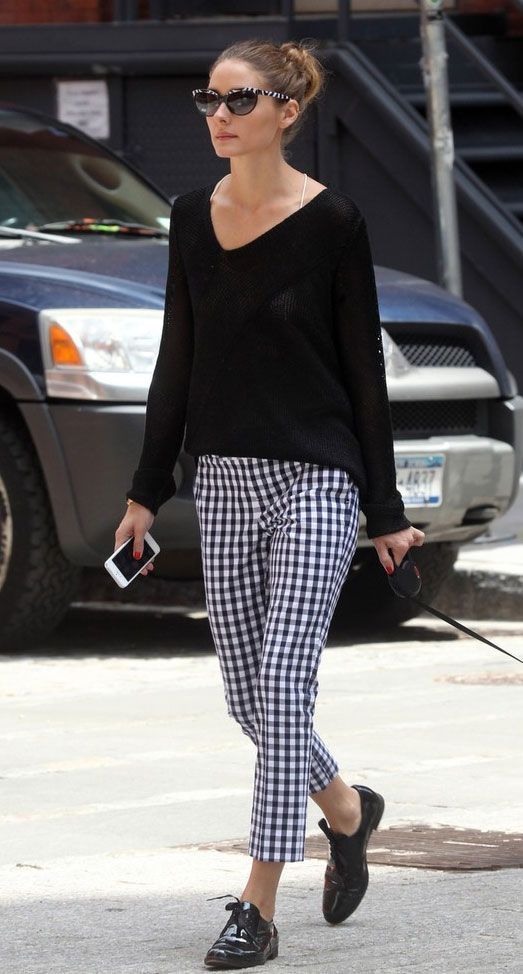 gingham pants outfit ideas 0023