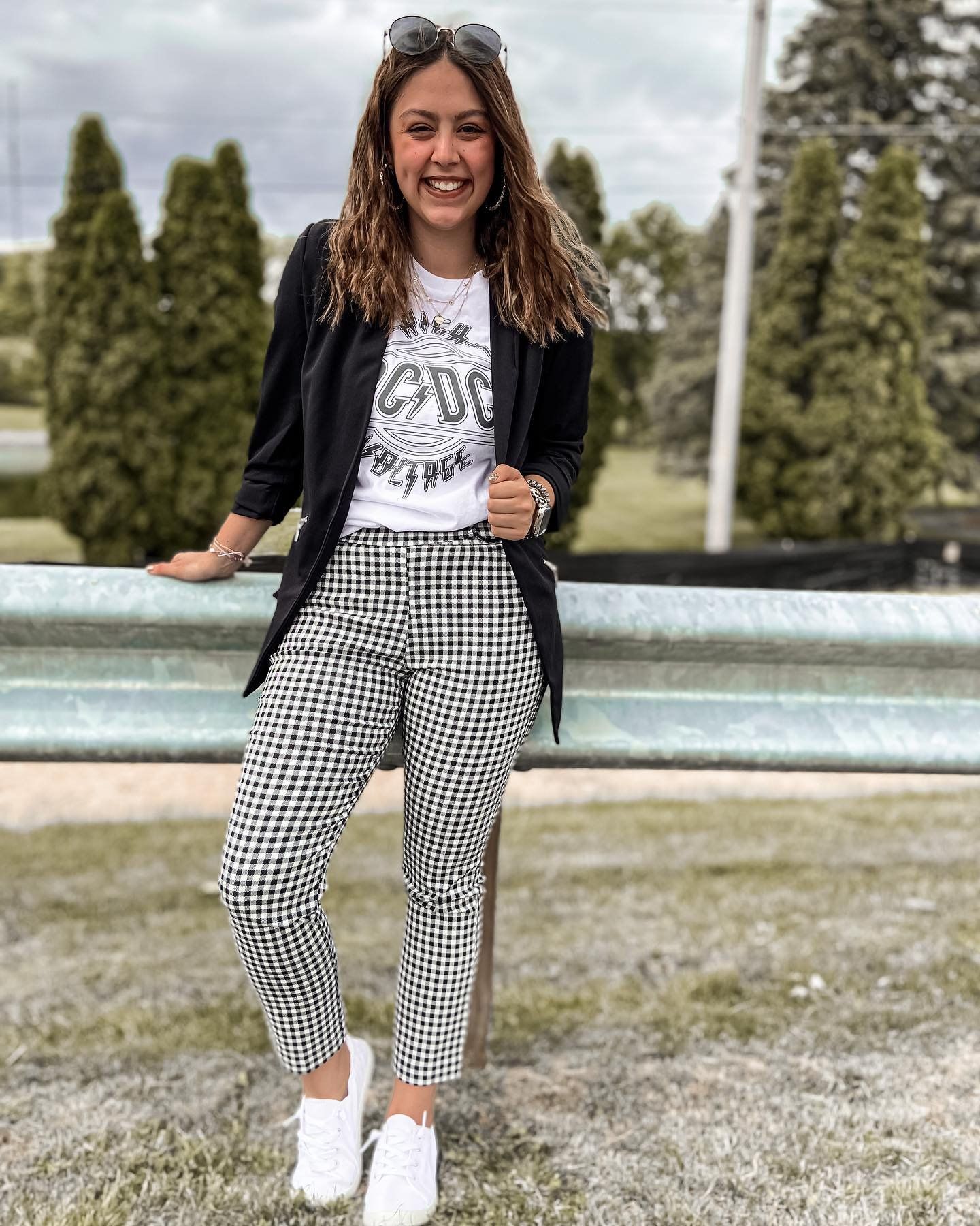 gingham pants outfit ideas 0030