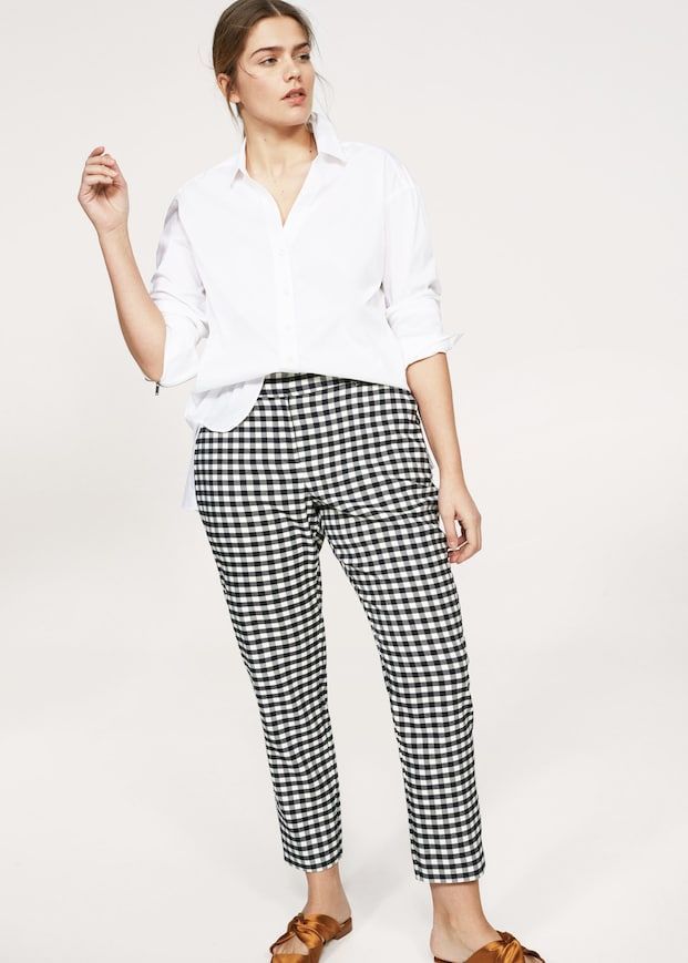 gingham pants outfit ideas 0036