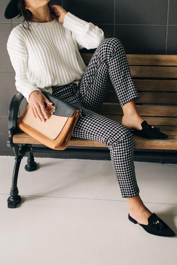 gingham pants outfit ideas 0037