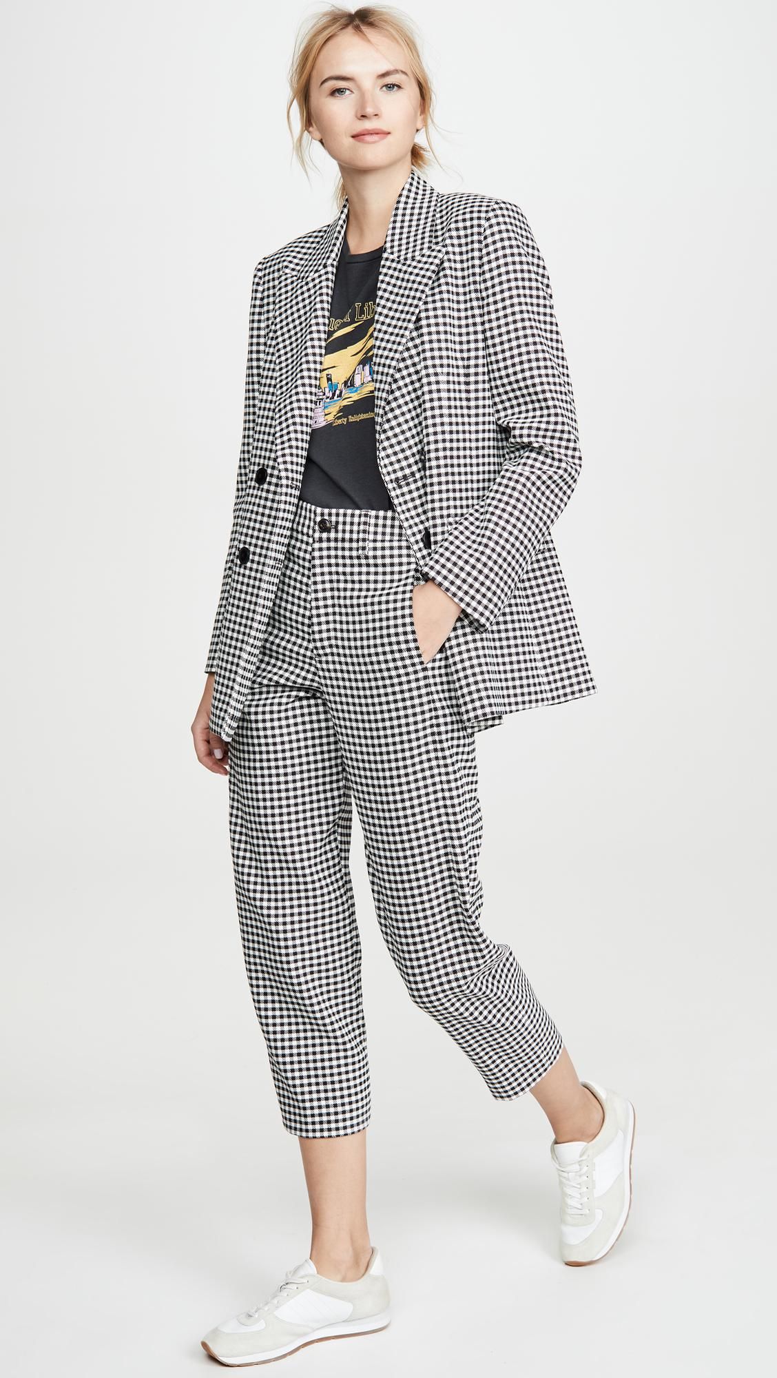 gingham pants outfit ideas 0040