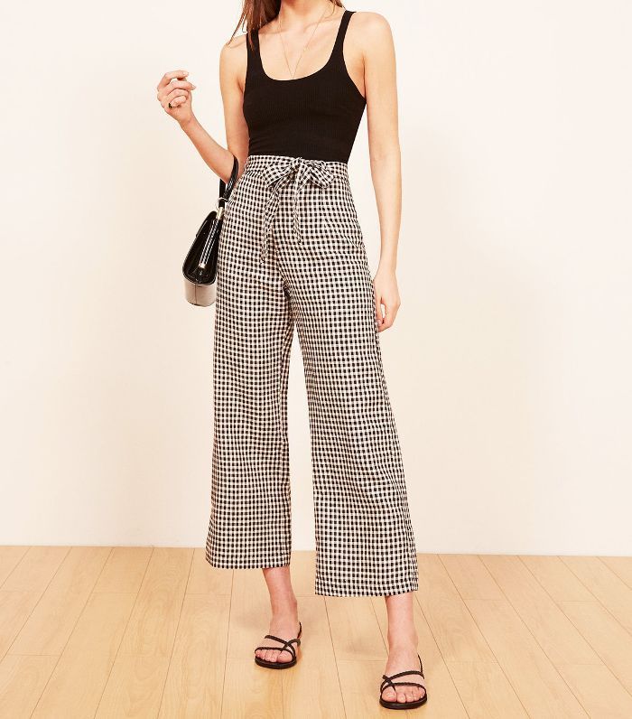 gingham pants outfit ideas 0060