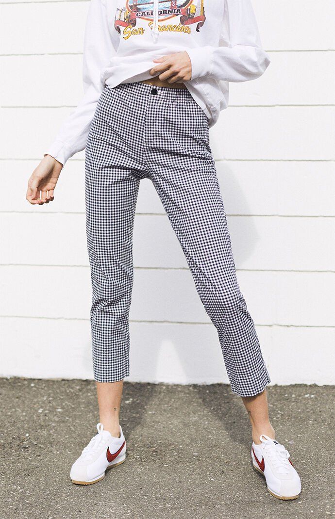 gingham pants outfit ideas 0063