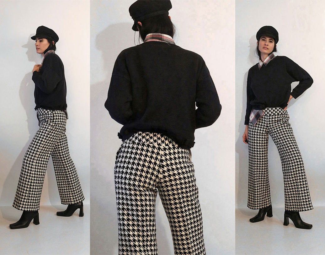 gingham pants outfit ideas 0081