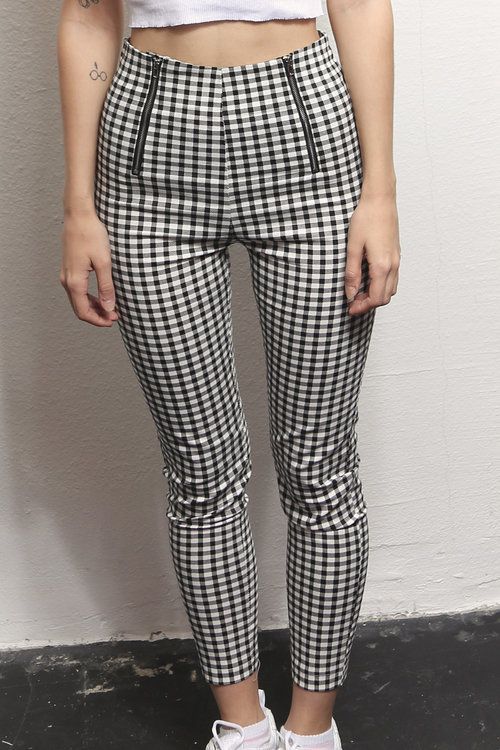 gingham pants outfit ideas 0082