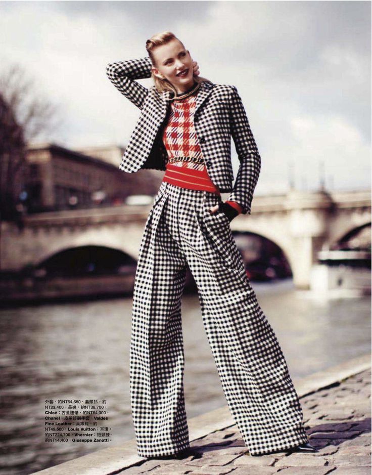 gingham pants outfit ideas 0084