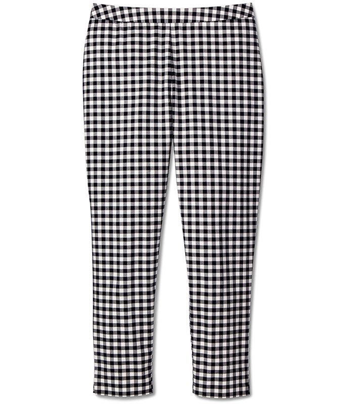 gingham pants outfit ideas 0093