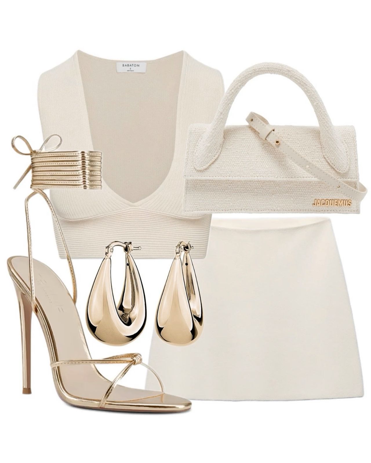 gold heels outfit ideas 0018