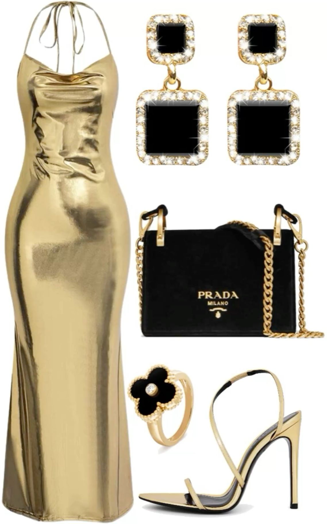 gold heels outfit ideas 0024