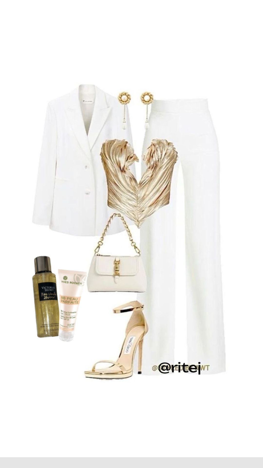 gold heels outfit ideas 0050