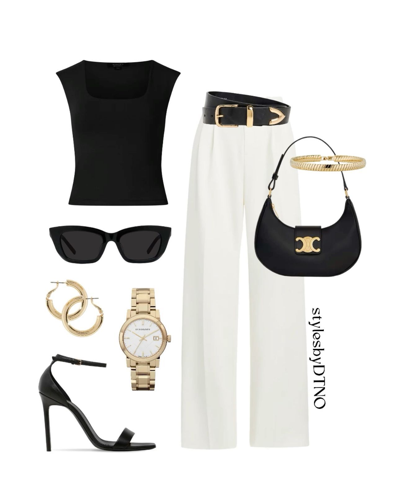 gold heels outfit ideas 0060