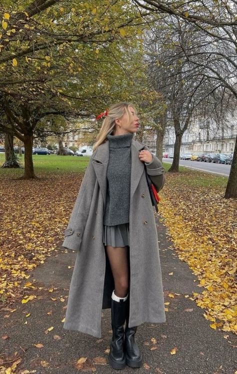 gray boots outfit ideas 0012