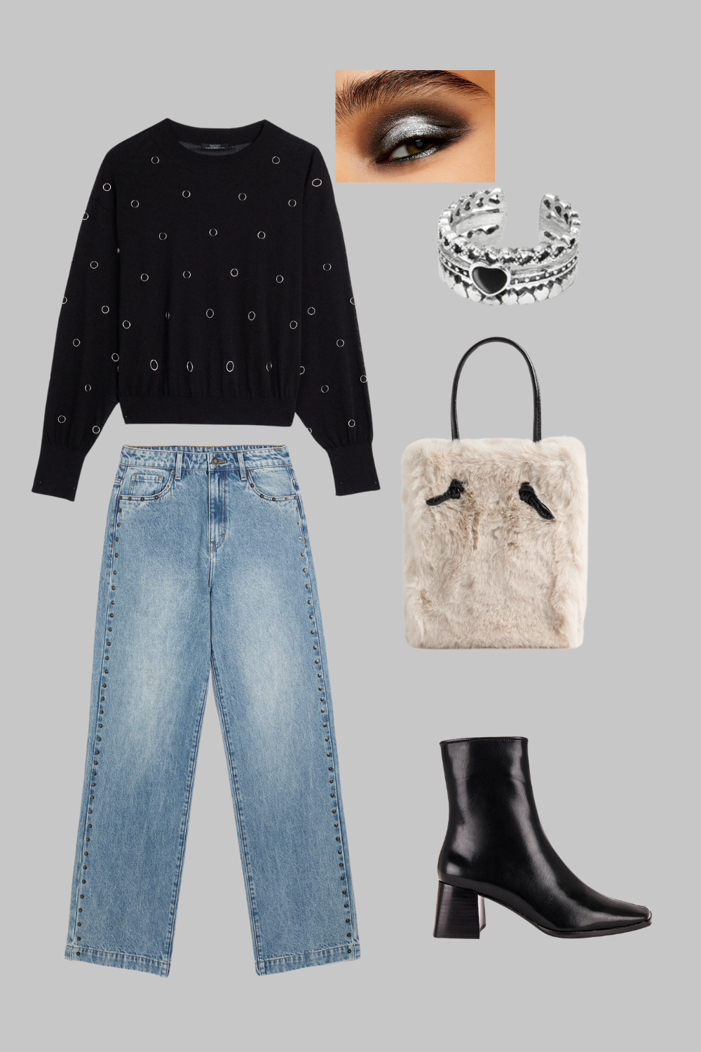 gray boots outfit ideas 0025