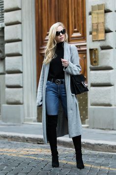 gray boots outfit ideas 0033