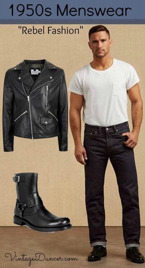 greaser 50's outfit ideas with jeans 0040